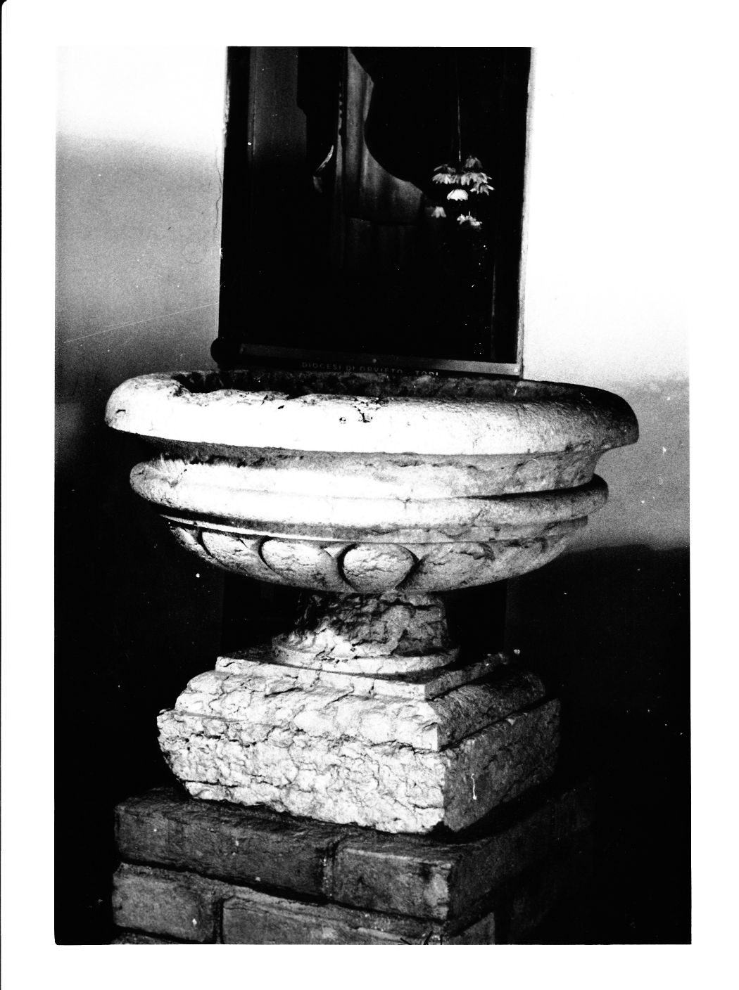 fonte battesimale, opera isolata - manifattura Italia centrale (sec. XVII)