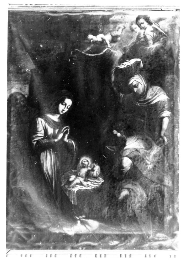 Nascita di Cristo (dipinto, elemento d'insieme) di Boccanera, Giacinto (ultimo quarto XVII)