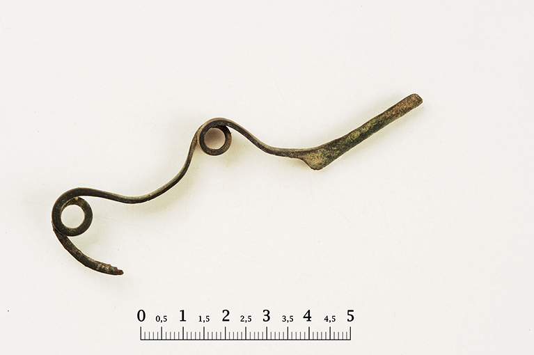 fibula/ ad arco serpeggiante - ambito daunio (prima Età del Ferro)