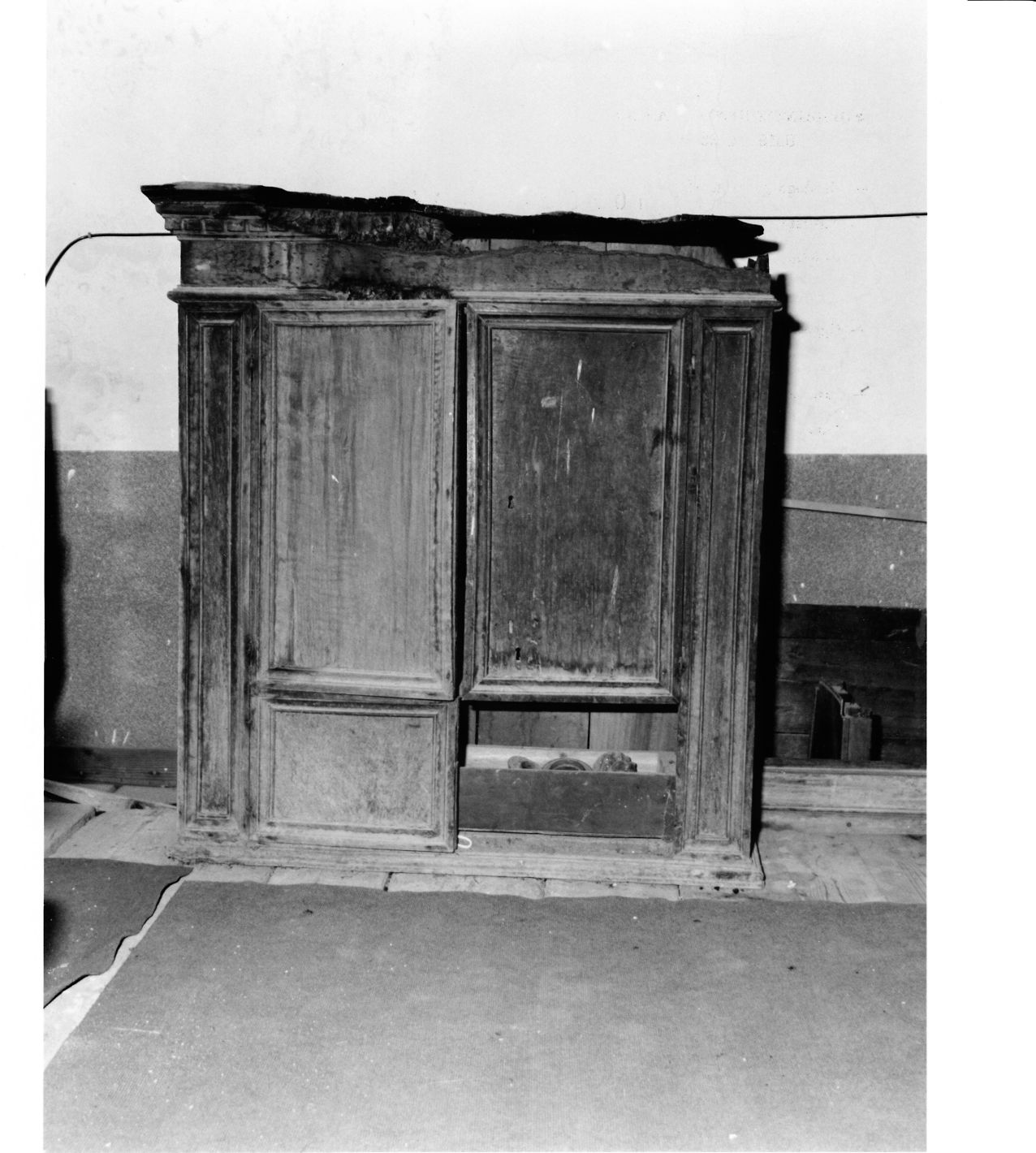 alzata di credenza, opera isolata - bottega italiana (sec. XVII)