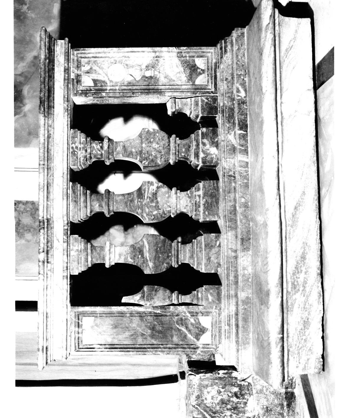 balaustrata, opera isolata - bottega italiana (fine/ inizio secc. XVII/ XVIII)