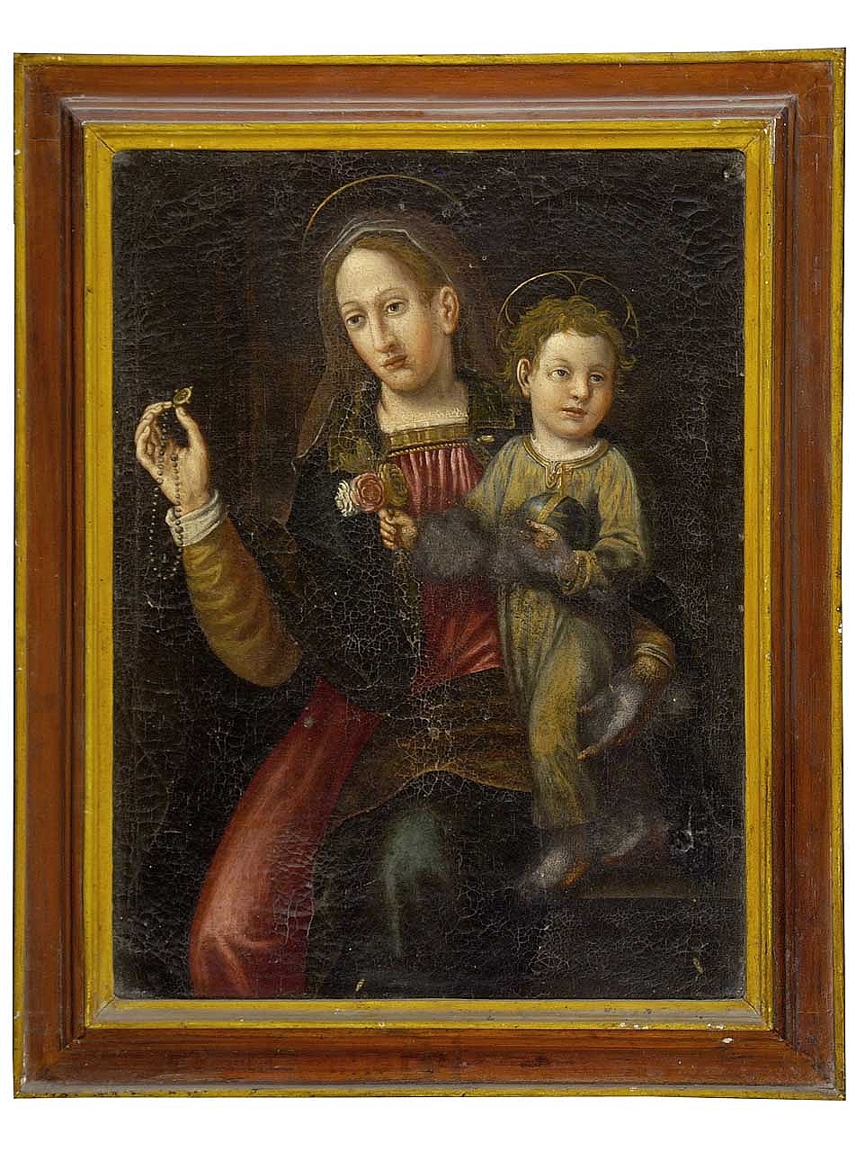 Madonna con Bambino (dipinto) - ambito toscano (fine/ inizio secc. XVI/ XVII)