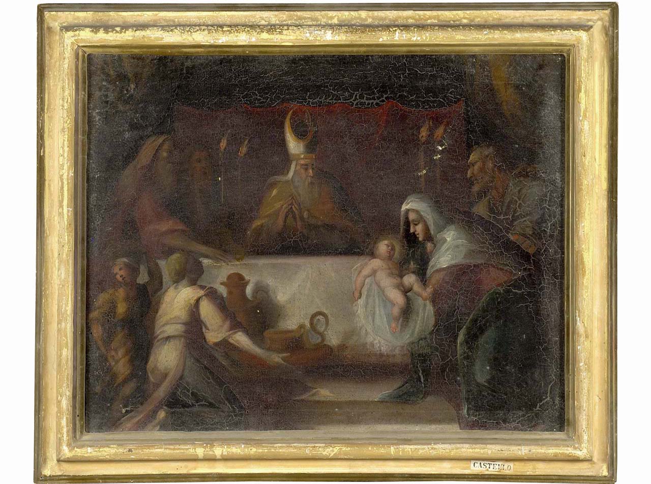 presentazione di Gesù al tempio (dipinto) - ambito toscano (seconda metà sec. XVI)