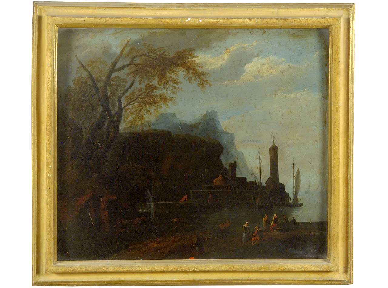 marina (dipinto) - ambito fiammingo (sec. XVIII)