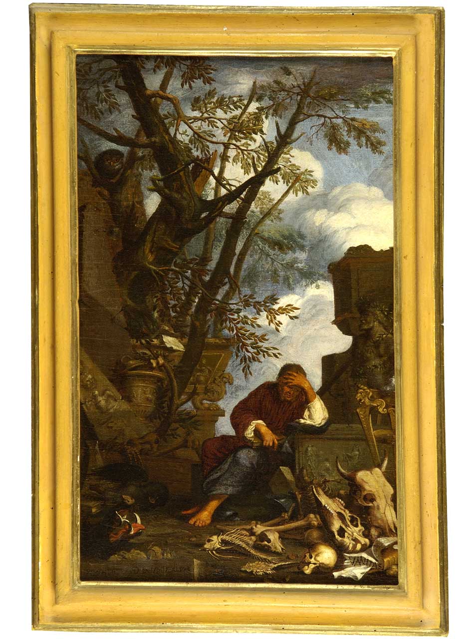 Democrito in meditazione (dipinto) - ambito fiorentino (seconda metà sec. XVII)