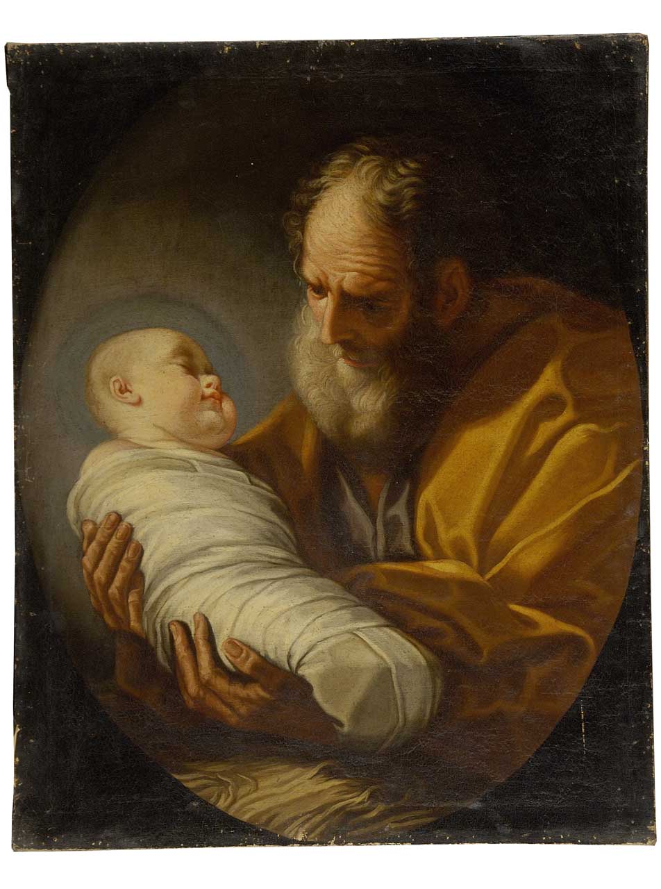 San Giuseppe e Gesù Bambino (dipinto) - ambito toscano (seconda metà sec. XVII)