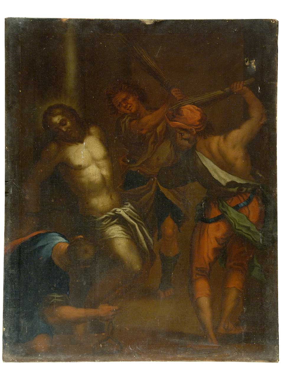flagellazione di Cristo (dipinto) di Paggi Giovanni Battista (attribuito) (primo quarto sec. XVII)