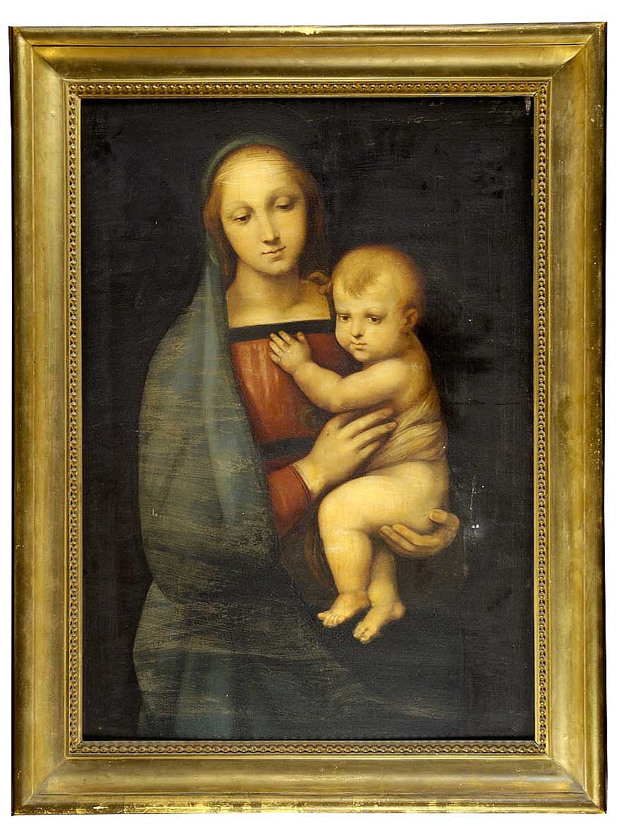 Madonna con Bambino (dipinto) di Meucci Antonio (sec. XIX)