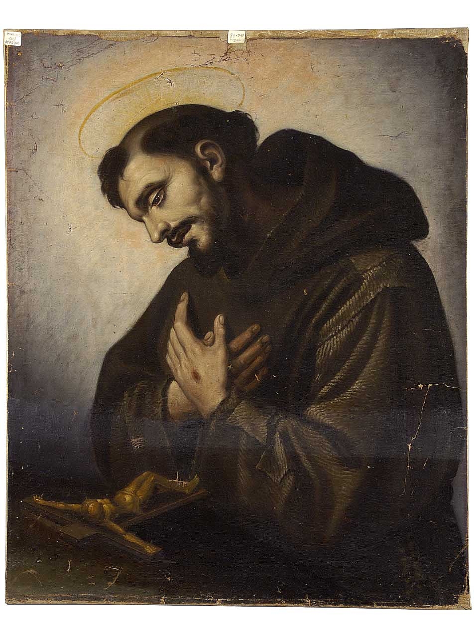 San Francesco d'Assisi in preghiera (dipinto) - ambito fiorentino (inizio sec. XVII)