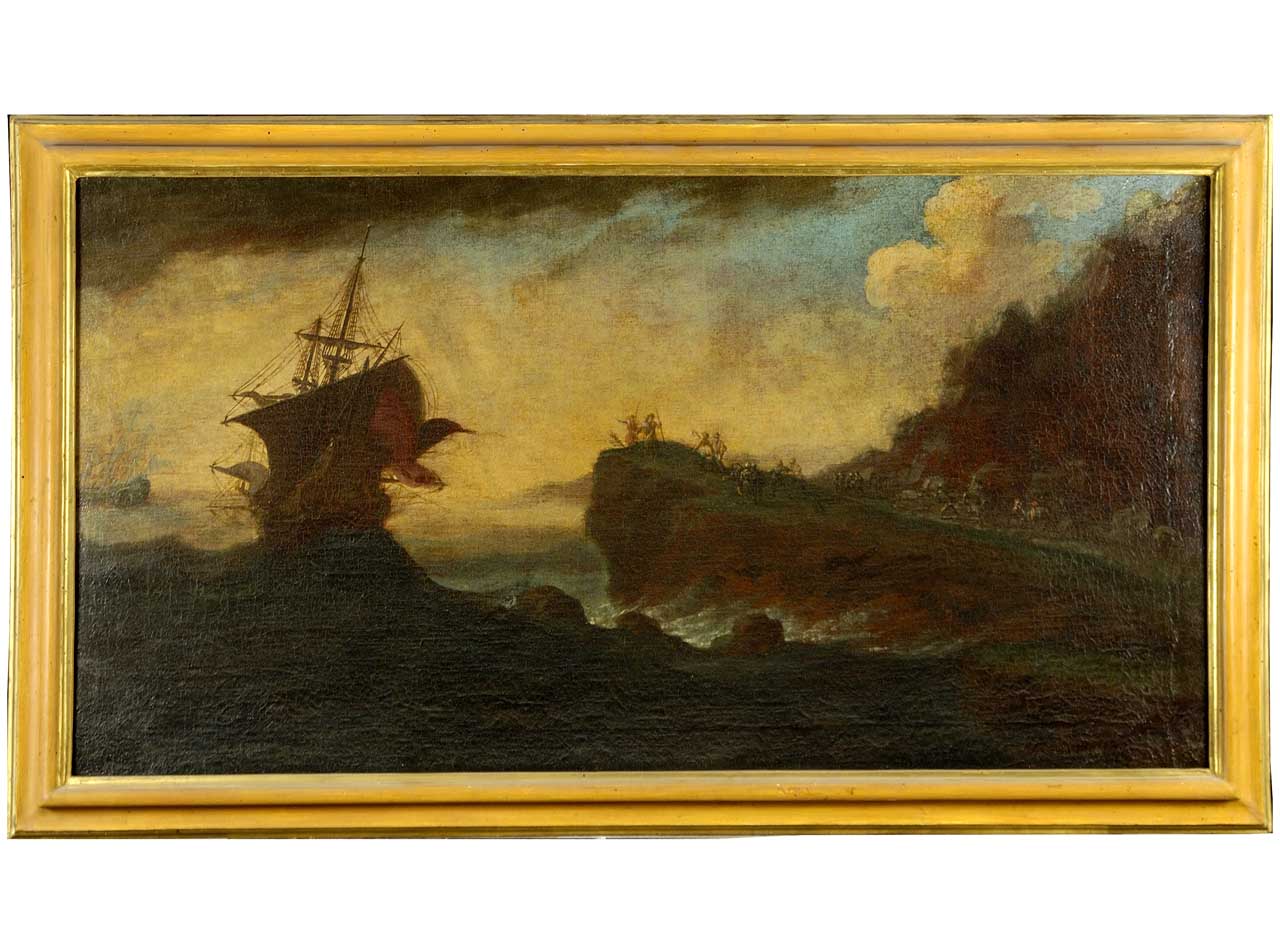 tempesta sul mare (dipinto) di Mulier Pieter il Giovane (maniera) (seconda metà sec. XVII)