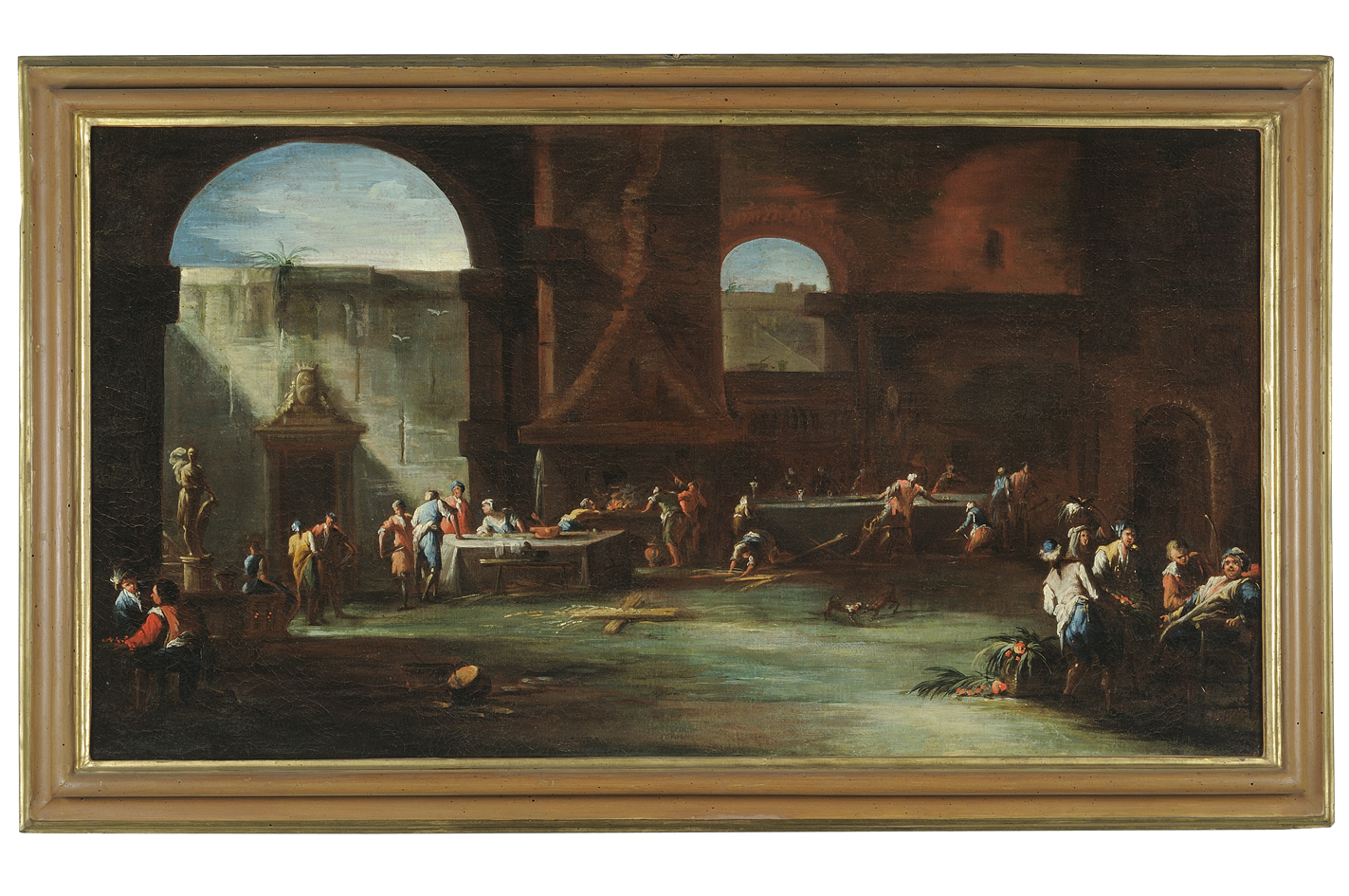 brindisi (dipinto) di Bianchini Bartolomeo (?) (attribuito) (inizio sec. XVIII)