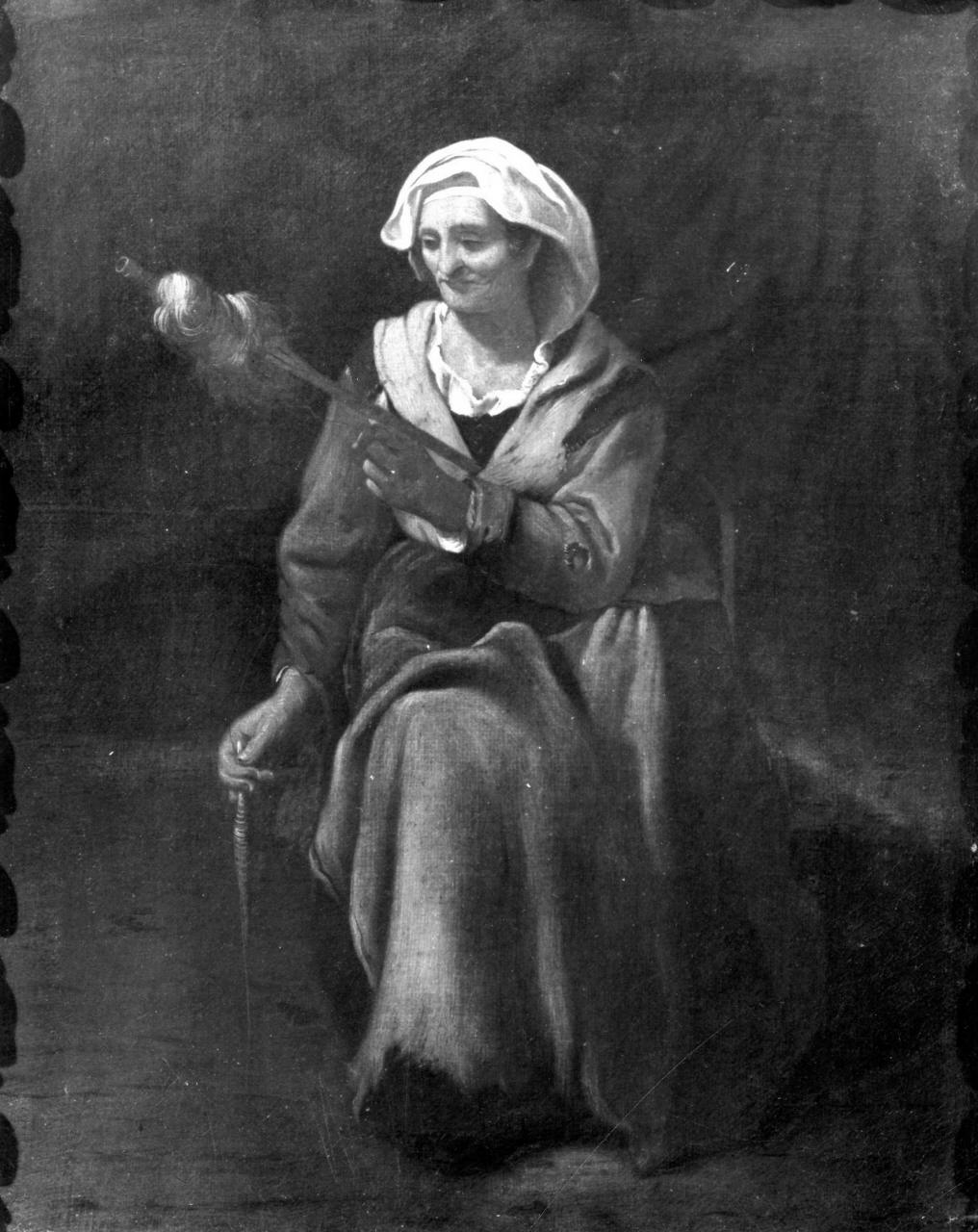 filatrice (dipinto) di Sweerts Michael (metà sec. XVII)