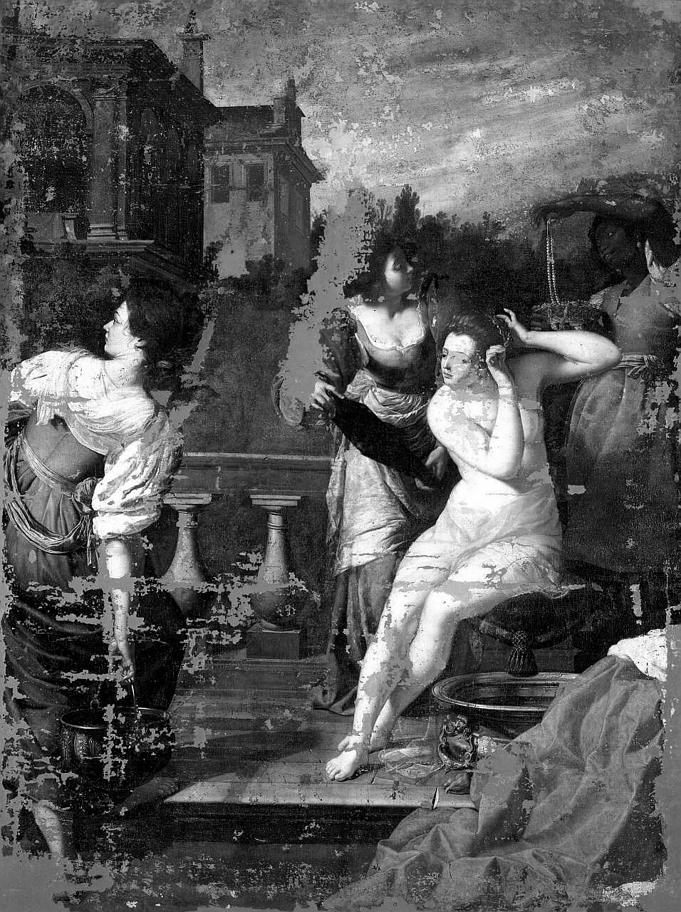 Bethsabea al bagno (dipinto) di Gentileschi Artemisia (sec. XVII)
