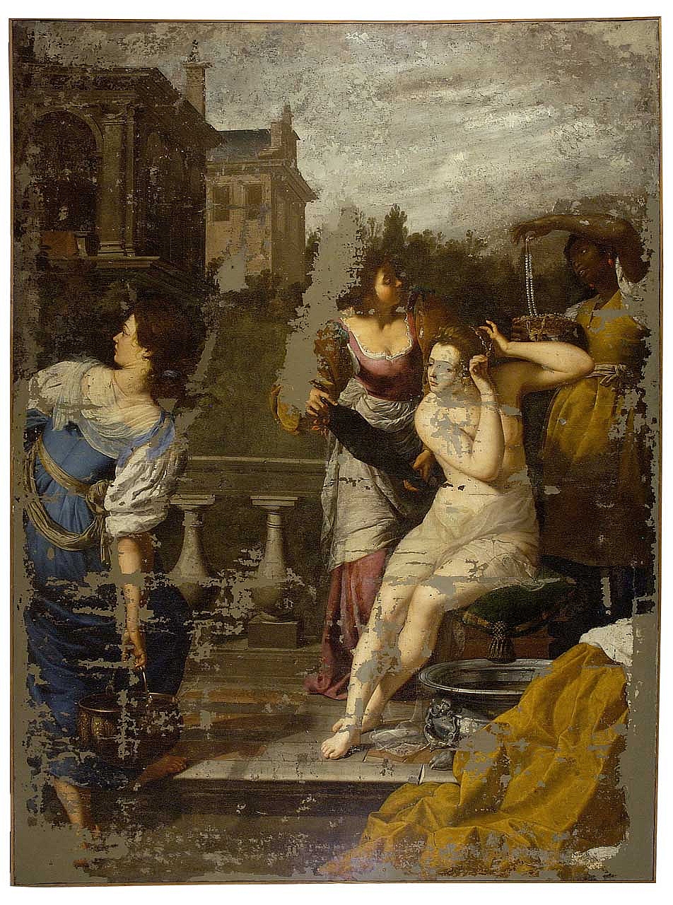Bethsabea al bagno (dipinto) di Gentileschi Artemisia (sec. XVII)