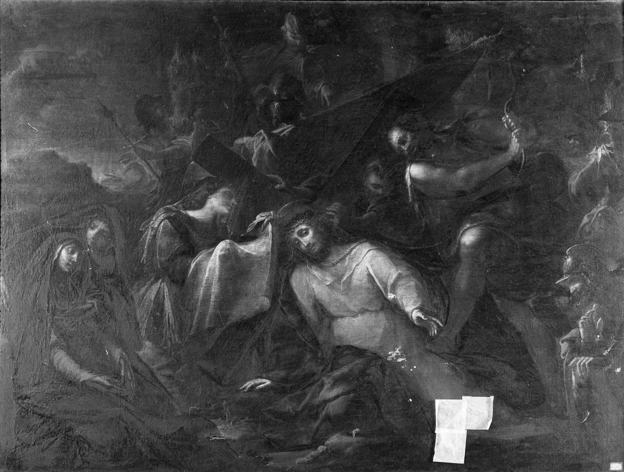Cristo incontra la Veronica (dipinto) di Conti Francesco (attribuito) (prima metà sec. XVIII)