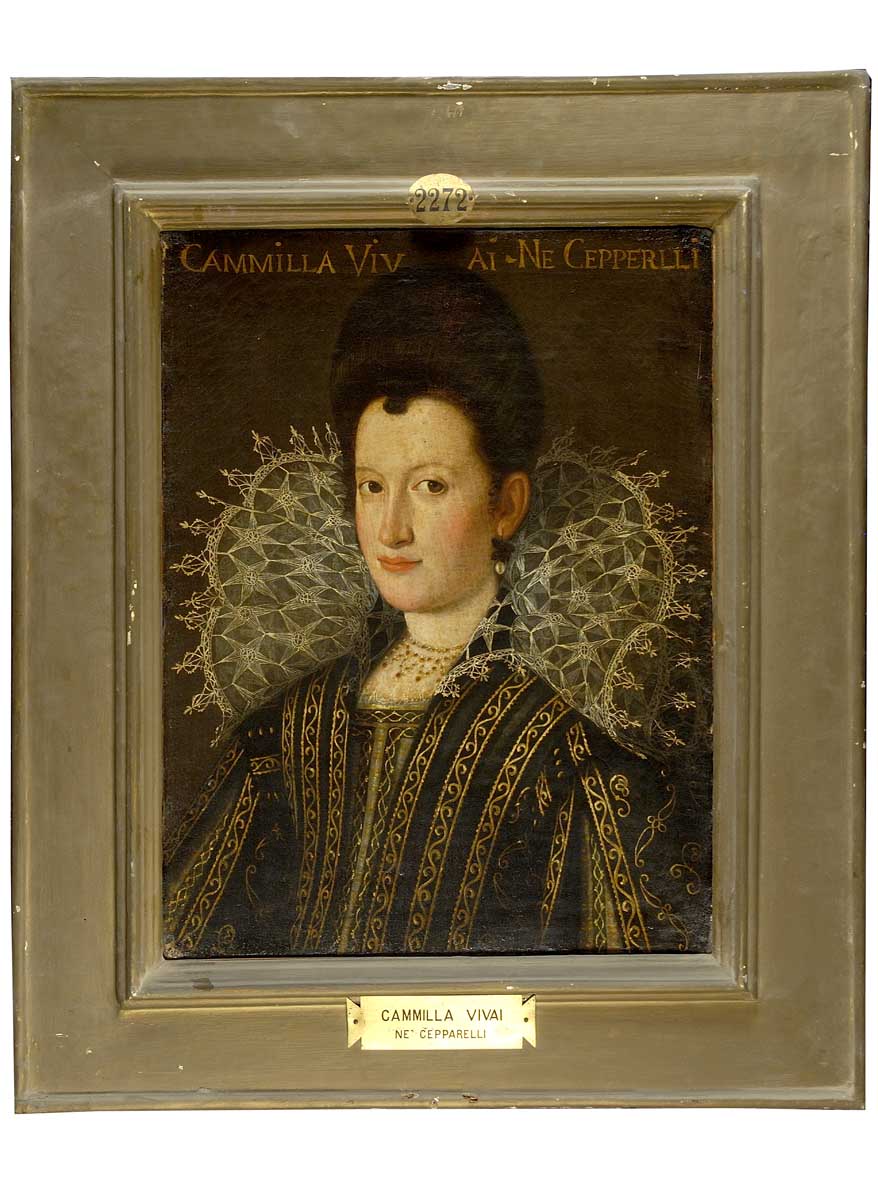 ritratto di Camilla Vivai nei Cepperelli (dipinto) - ambito fiorentino (fine sec. XVI)