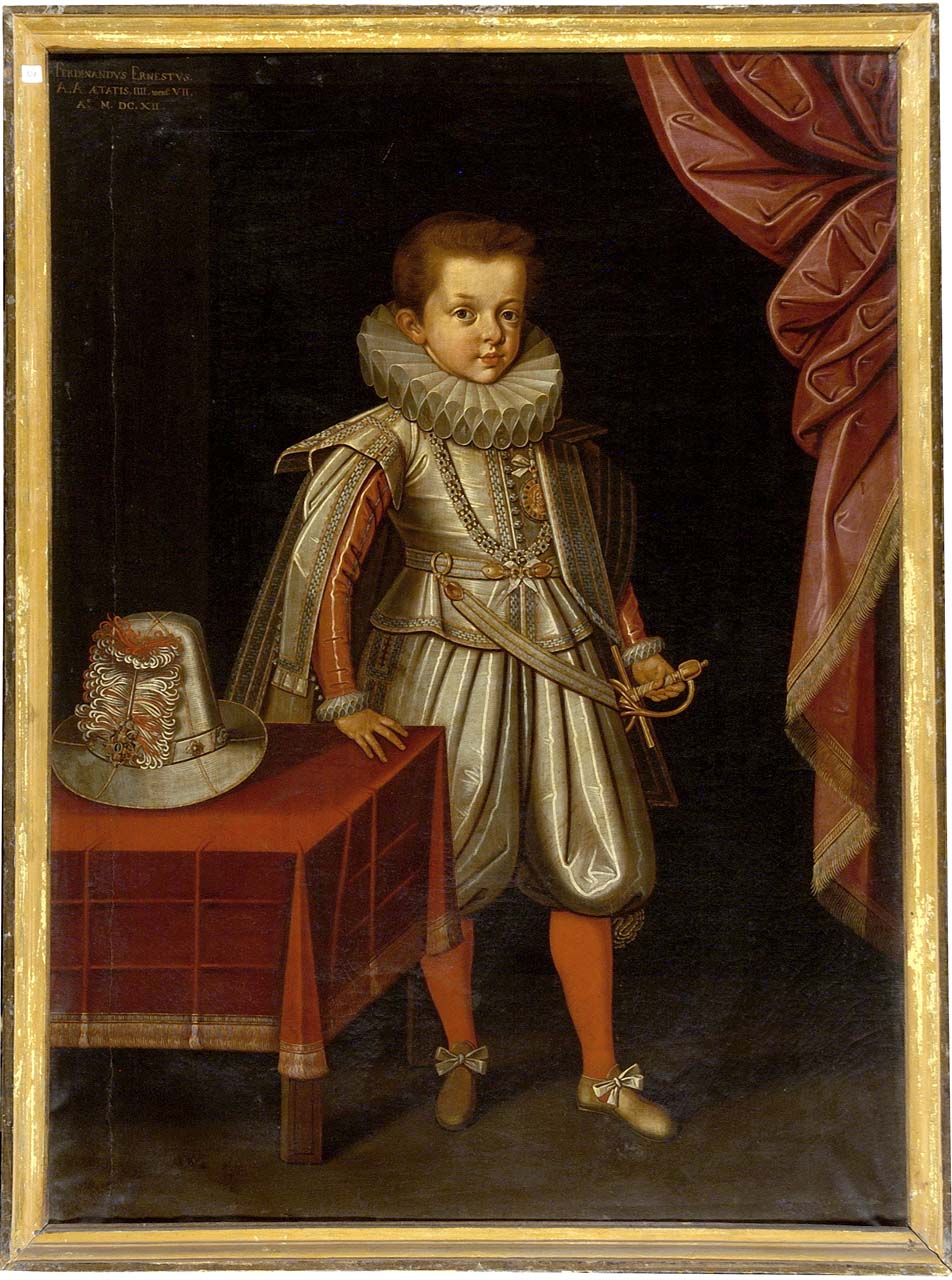 ritratto di Ferdinando Ernesto a quattro anni (dipinto) - ambito austriaco (sec. XVII)