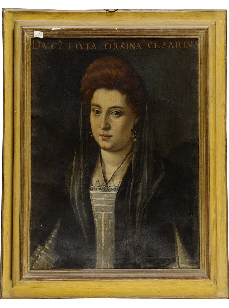 ritratto della duchessa Livia Orsini (dipinto) - ambito fiorentino (seconda metà sec. XVI)