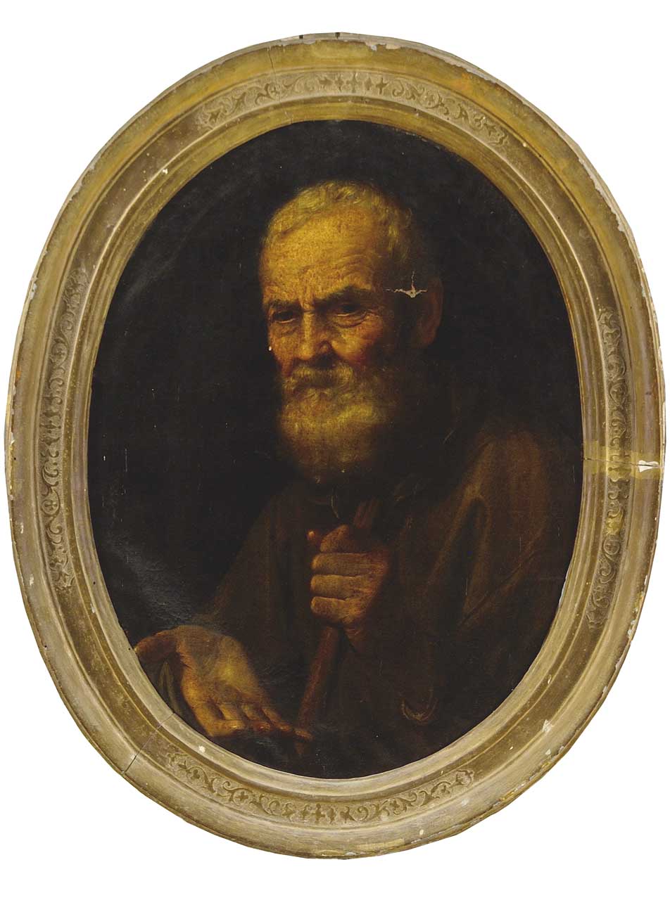 vecchio che chiede elemosina (dipinto) di De Ribera Jusepe detto Spagnoletto (maniera) (prima metà sec. XVII)