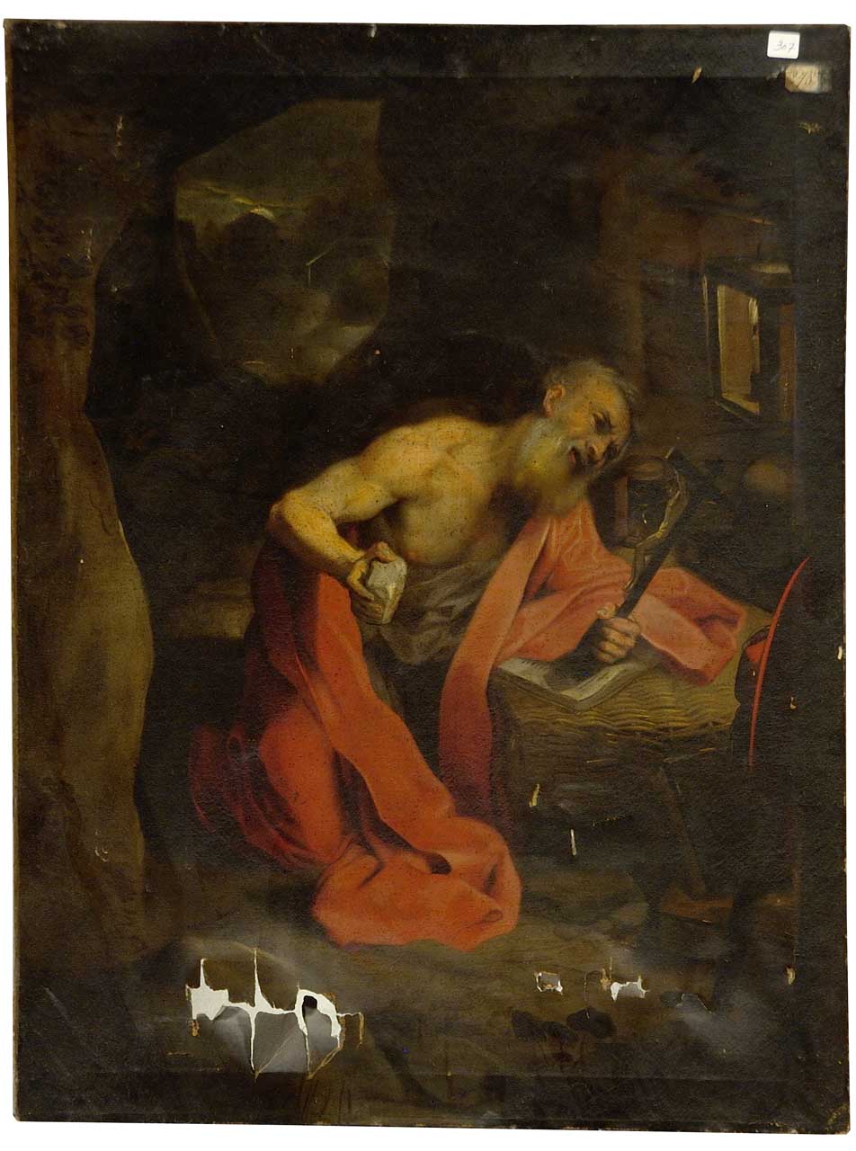 San Girolamo penitente (dipinto) - ambito toscano (sec. XVII)