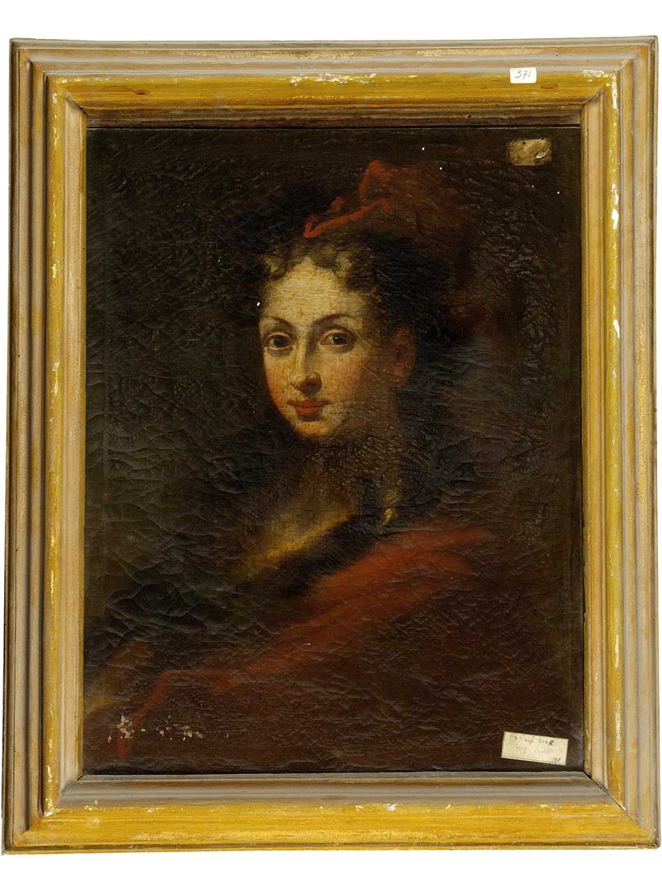 ritratto di donna (dipinto) - ambito fiorentino (prima metà sec. XVIII)