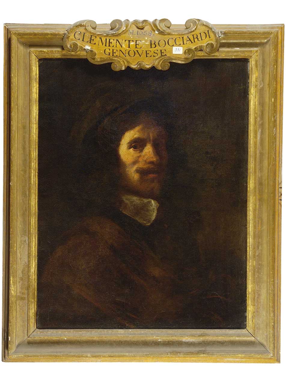 autoritratto di Bocciardo Clemente detto Clementone (dipinto) di Bocciardo Clemente detto Clementone (metà sec. XVII)