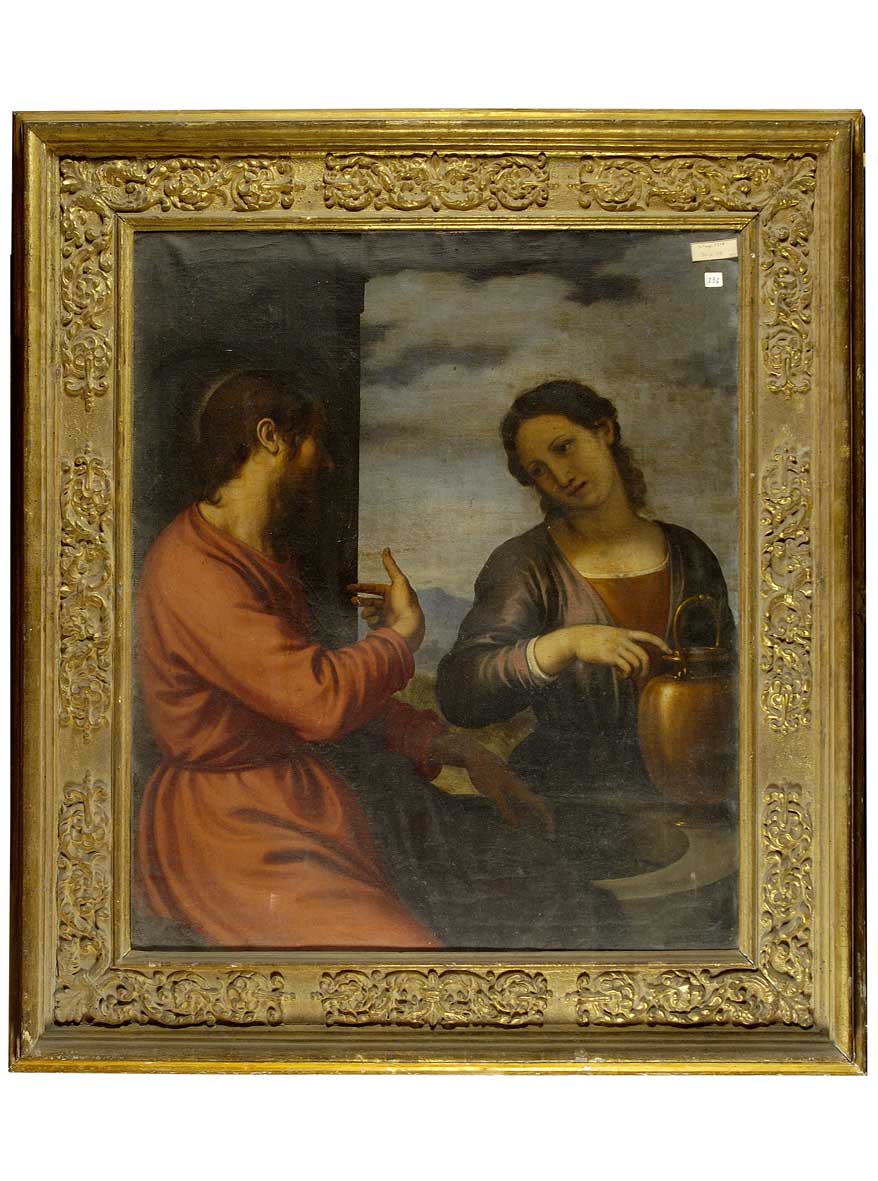 Cristo e la samaritana (dipinto) - ambito fiorentino (prima metà sec. XVII)