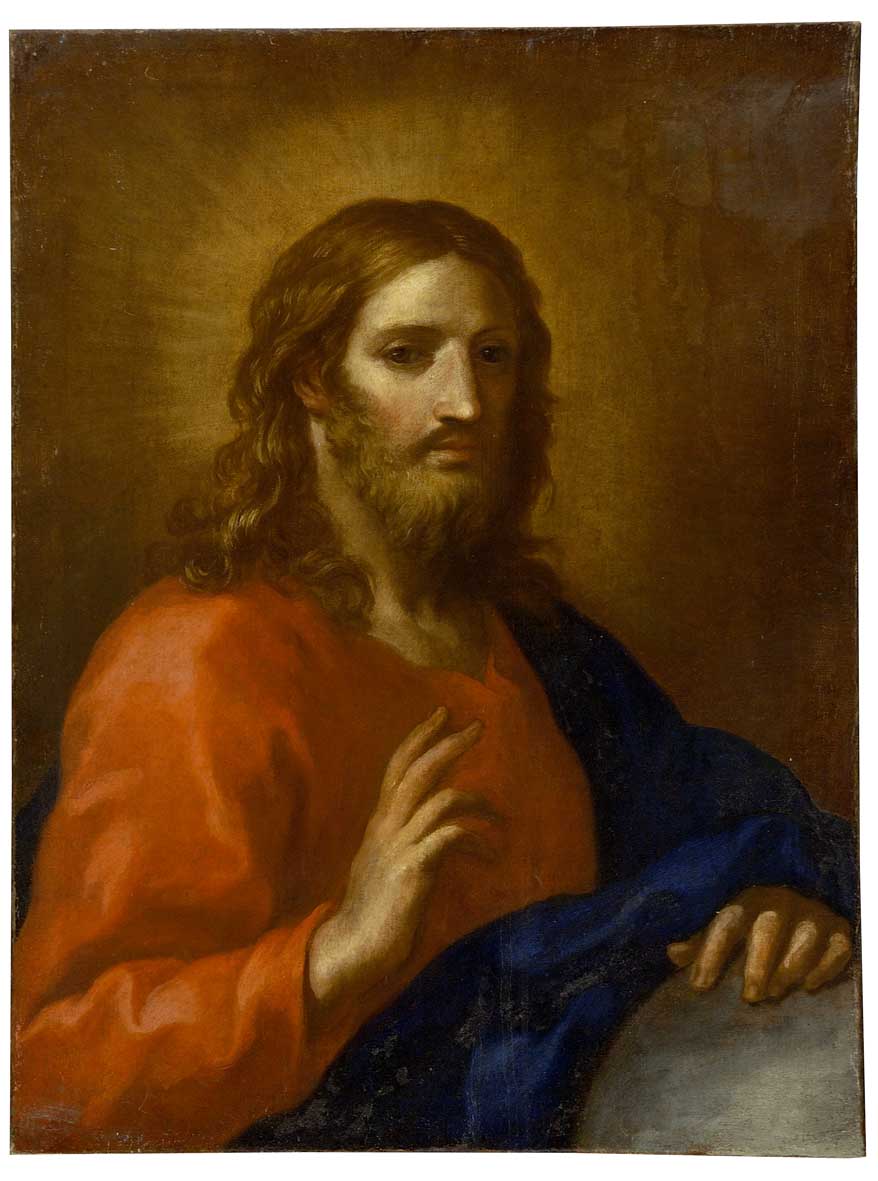 Cristo Salvatore (dipinto) di Berrettini Pietro detto Pietro da Cortona (maniera) (sec. XVII)