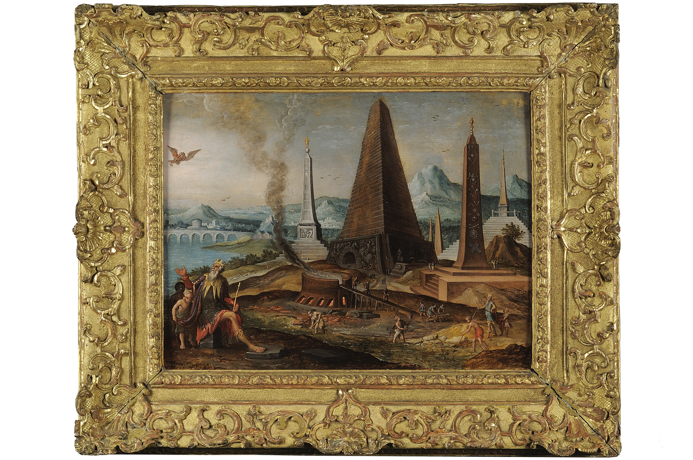 piramidi egiziane (dipinto) di Rantwyck Bernard (primo quarto sec. XVII)