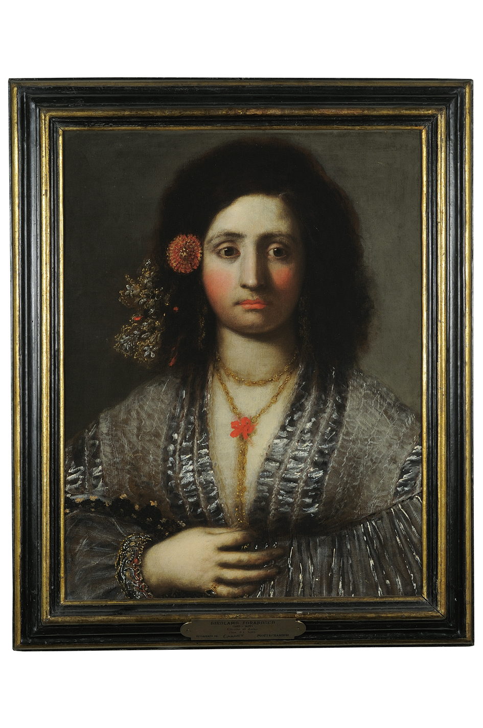 ritratto di donna (dipinto) di Forabosco Girolamo (prima metà sec. XVII)