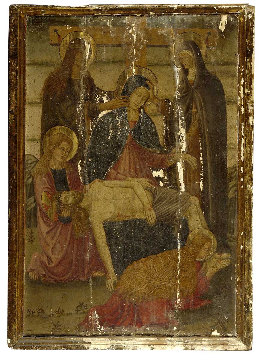 compianto sul Cristo morto (dipinto) - ambito fiorentino (metà sec. XV)