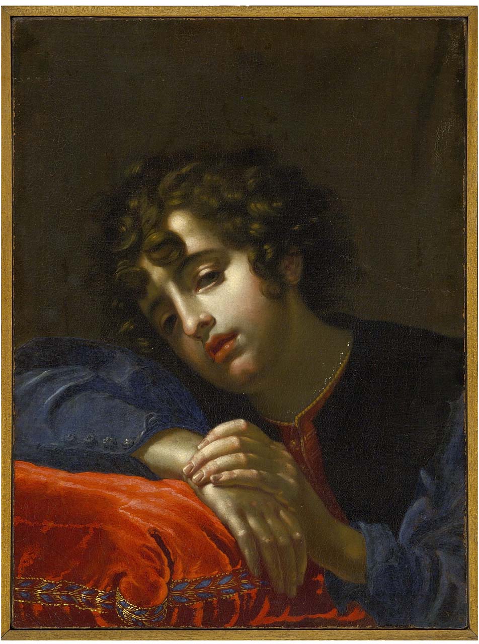ritratto di giovane con cuscino (dipinto) di Dandini Cesare (secondo quarto sec. XVII)