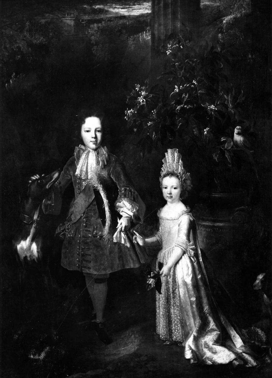 ritratto di Giacomo Edoardo Stuart e la sorella Luisa Maria (dipinto) di Largilliere Nicolas de (scuola) (sec. XVII)