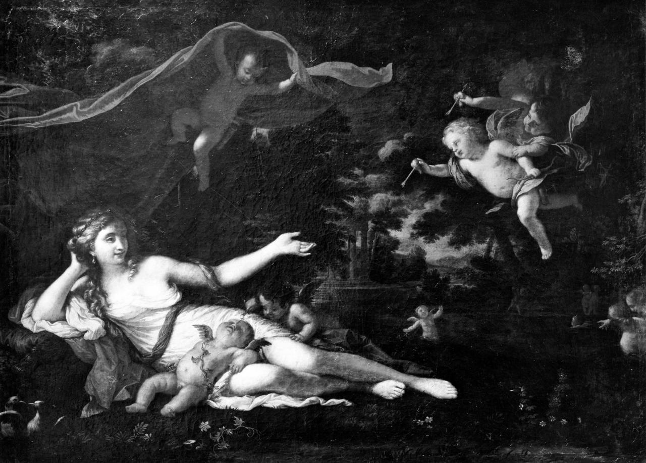 Venere nel giardino di Amore (dipinto) di Franchi Antonio (fine sec. XVII)
