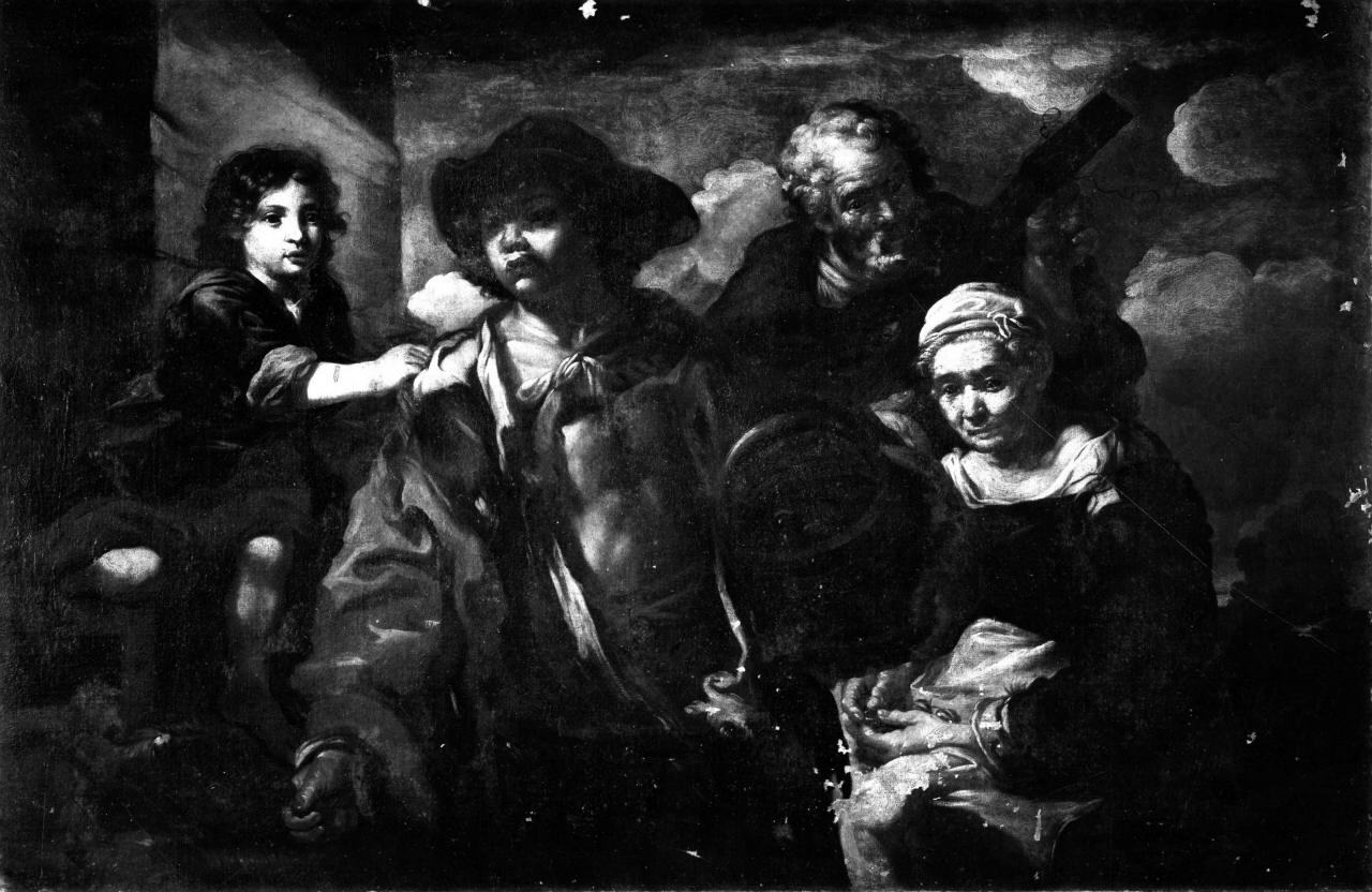 venditori ambulanti (dipinto) di Monsù Bernardo (attribuito) (metà sec. XVII)