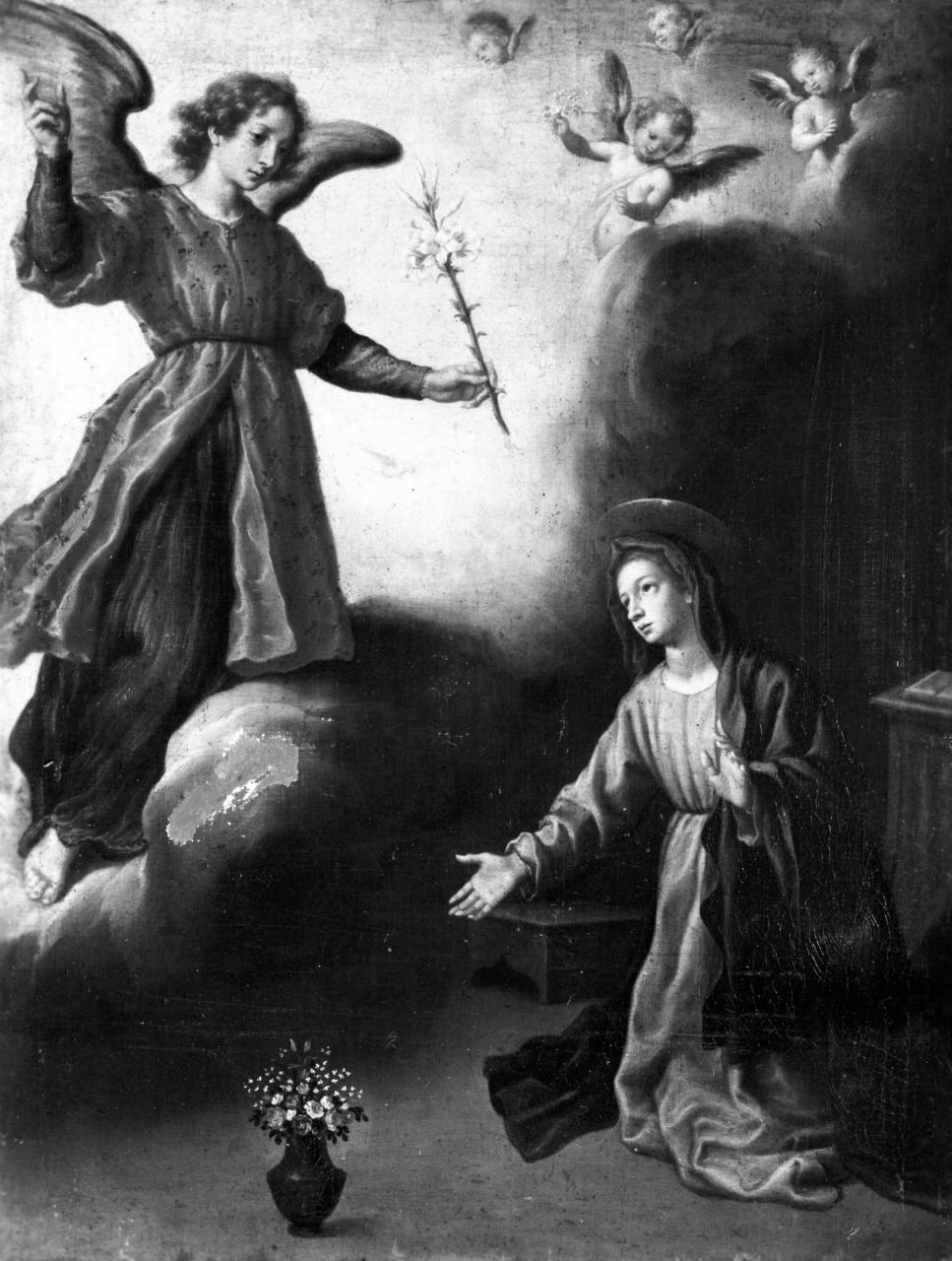 Annunciazione (dipinto) di Curradi Francesco (sec. XVII)