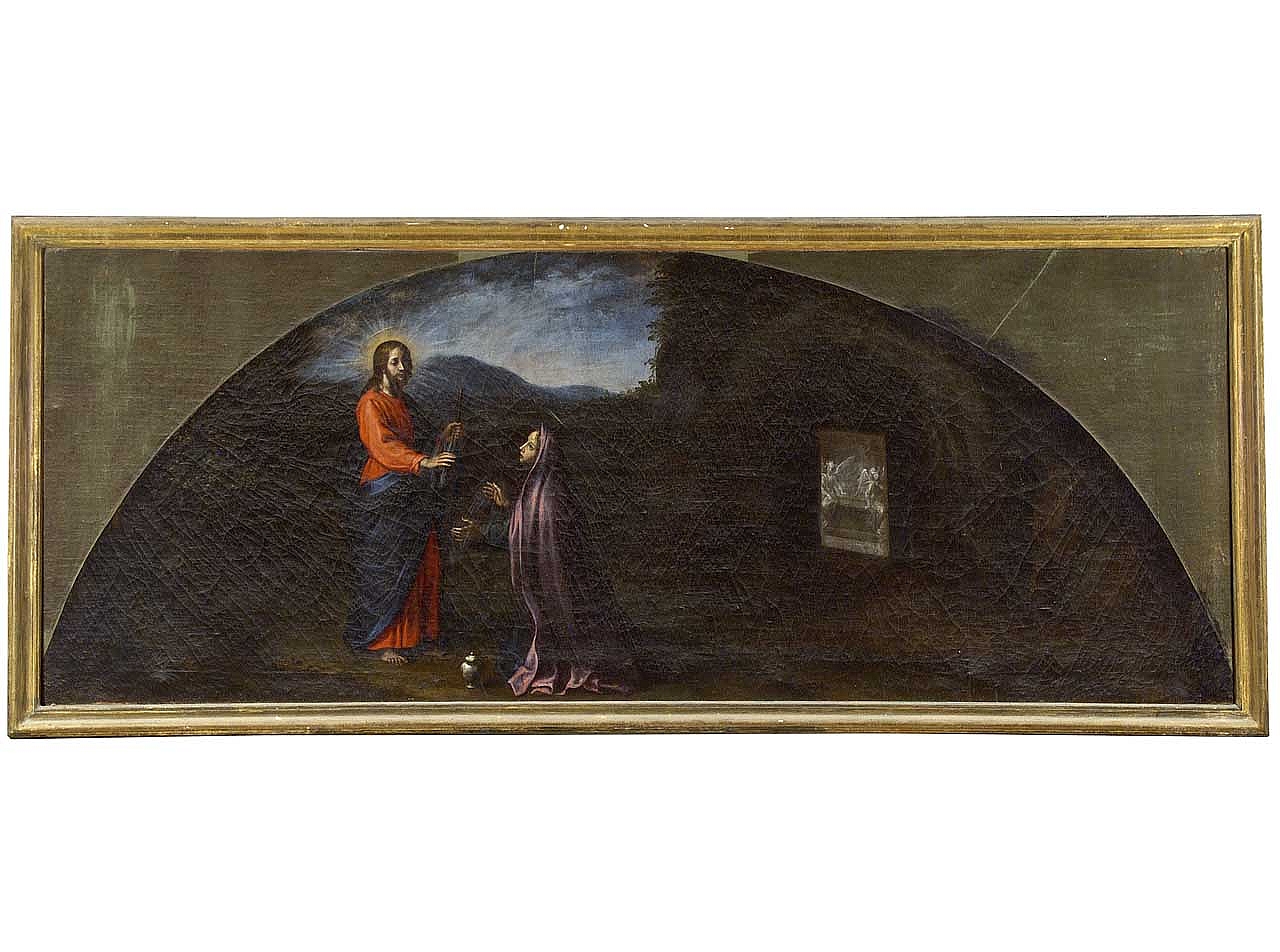 apparizione di Cristo risorto a Santa Maria Maddalena (dipinto) di Curradi Francesco (sec. XVII)
