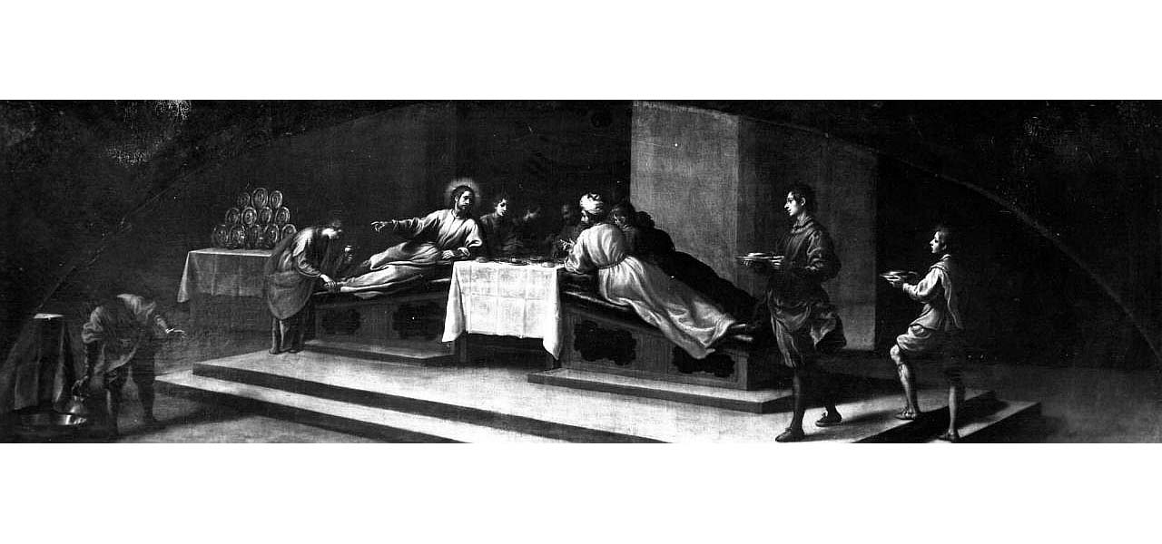 cena in casa di Simone il fariseo (dipinto) di Curradi Francesco (sec. XVII)