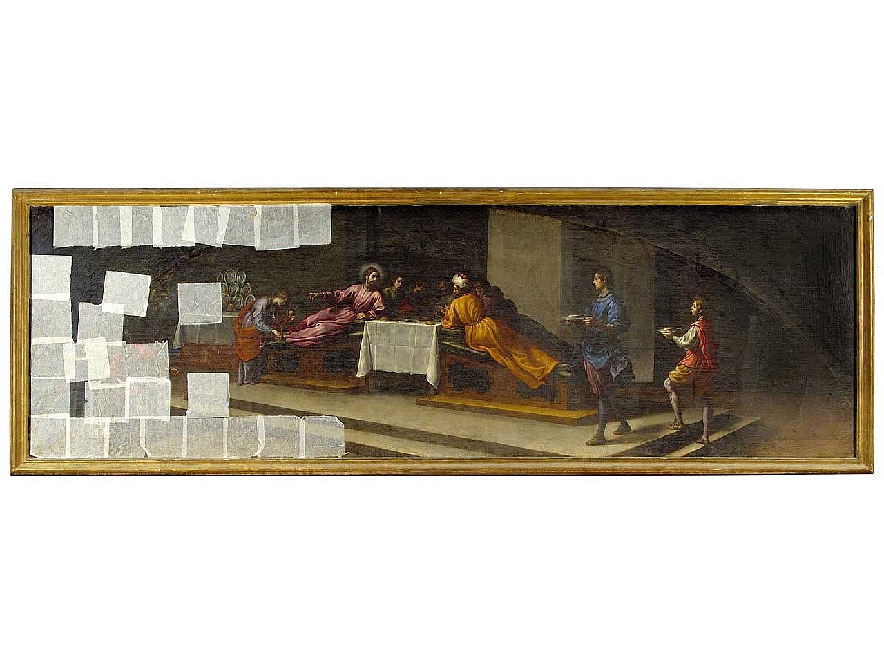 cena in casa di Simone il fariseo (dipinto) di Curradi Francesco (sec. XVII)