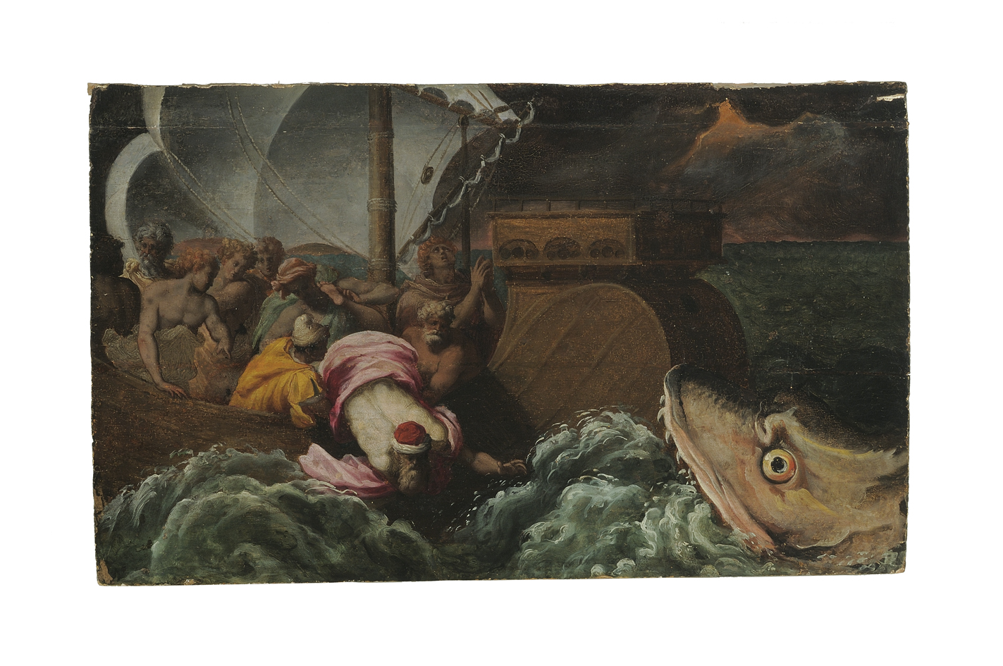 Giona e la balena (dipinto) di Allori Alessandro (terzo quarto sec. XVI)