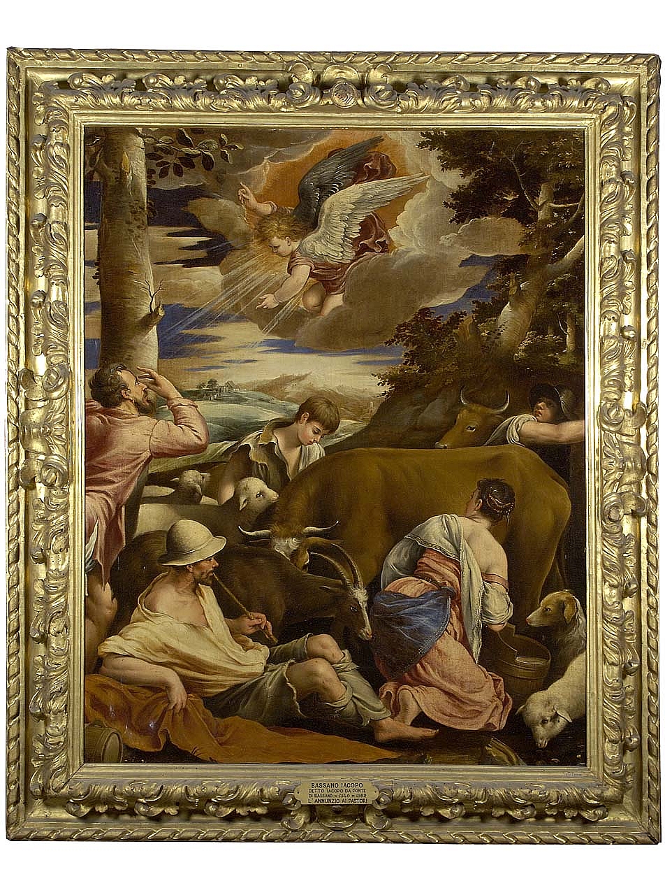 annuncio ai pastori (dipinto) di Bassano Jacopo (maniera) (sec. XVI)