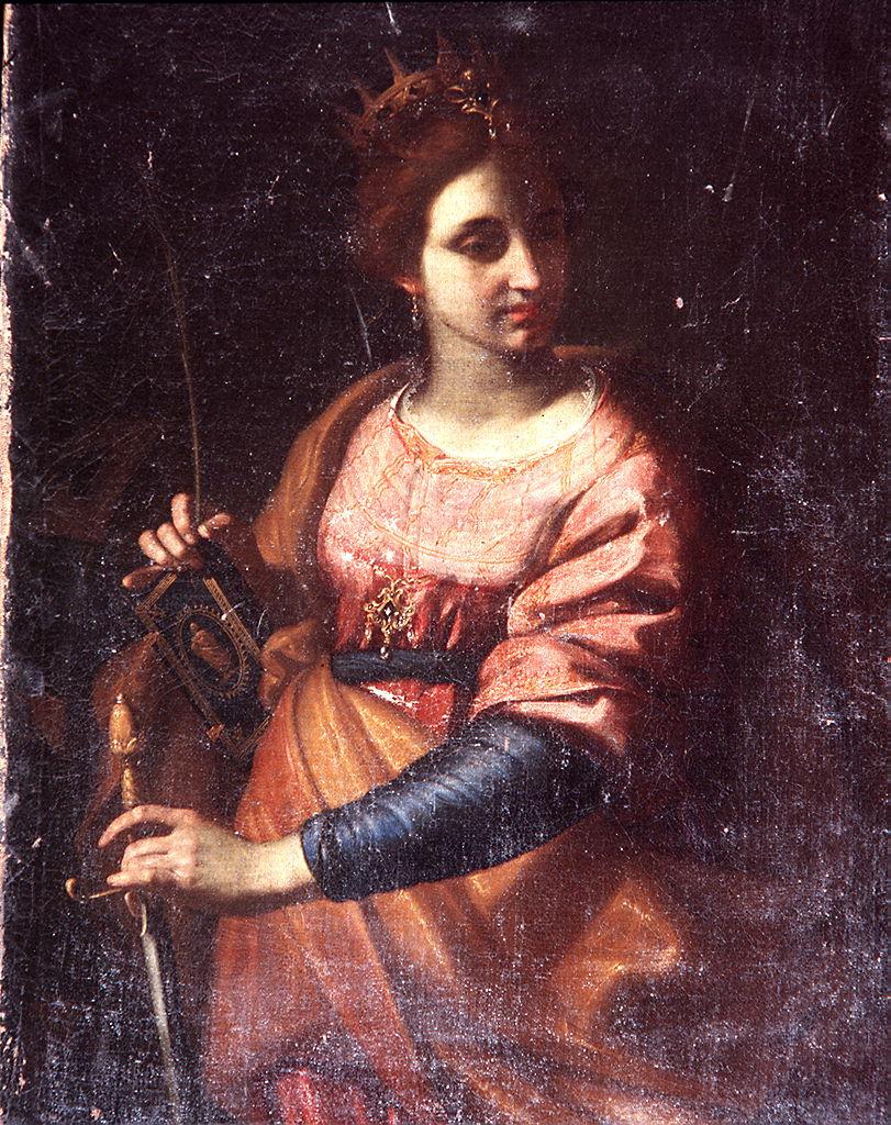 Santa Caterina d'Alessandria (dipinto) di Ligozzi Jacopo (attribuito) (fine/ inizio secc. XVI/ XVII)