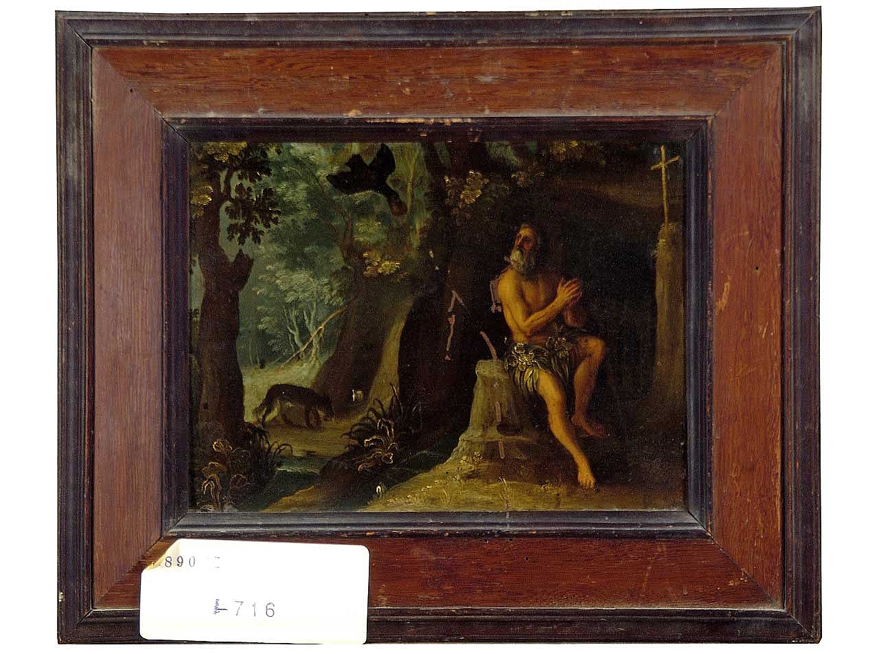 San Paolo Eremita (dipinto) di Lauri Baldassare (attribuito) (secc. XVI/ XVII)