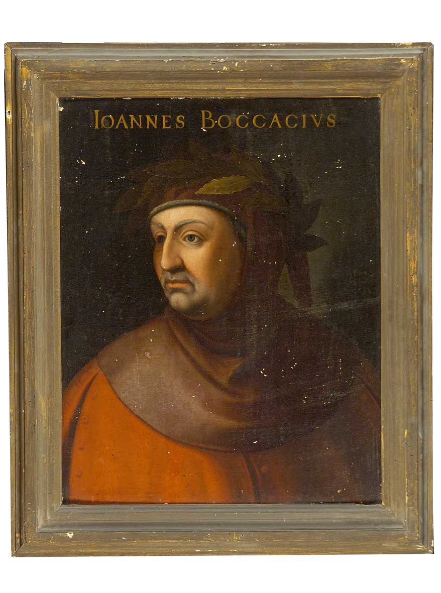 ritratto di Giovanni Boccaccio (dipinto) - ambito fiorentino (ultimo quarto sec. XVI)