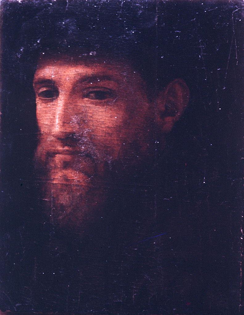 ritratto d'uomo (dipinto) - ambito fiorentino (metà sec. XVI)
