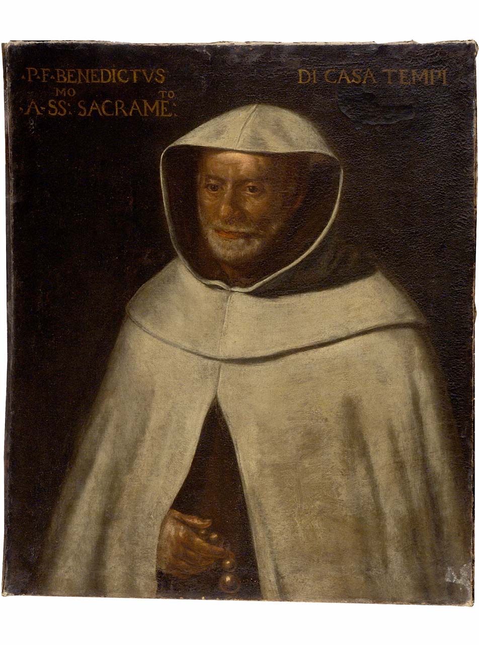 ritratto a mezza figura di prelato (dipinto) - ambito toscano (sec. XVIII)