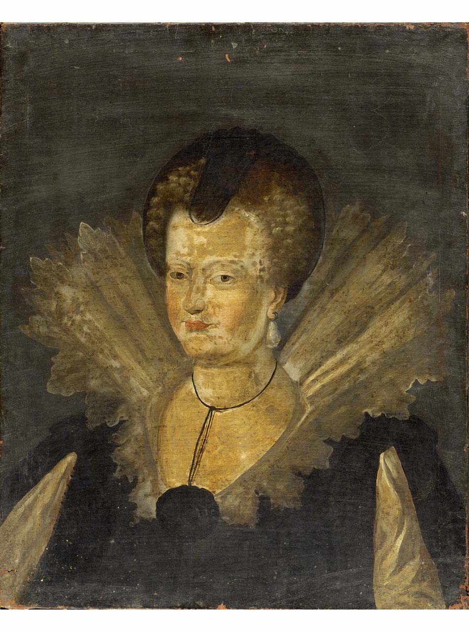 ritratto di donna (dipinto) - ambito inglese (prima metà sec. XVII)