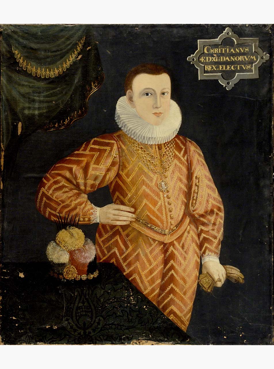 ritratto di Cristiano IV di Danimarca giovinetto (dipinto) - ambito Europa nord-occidentale (sec. XVII)