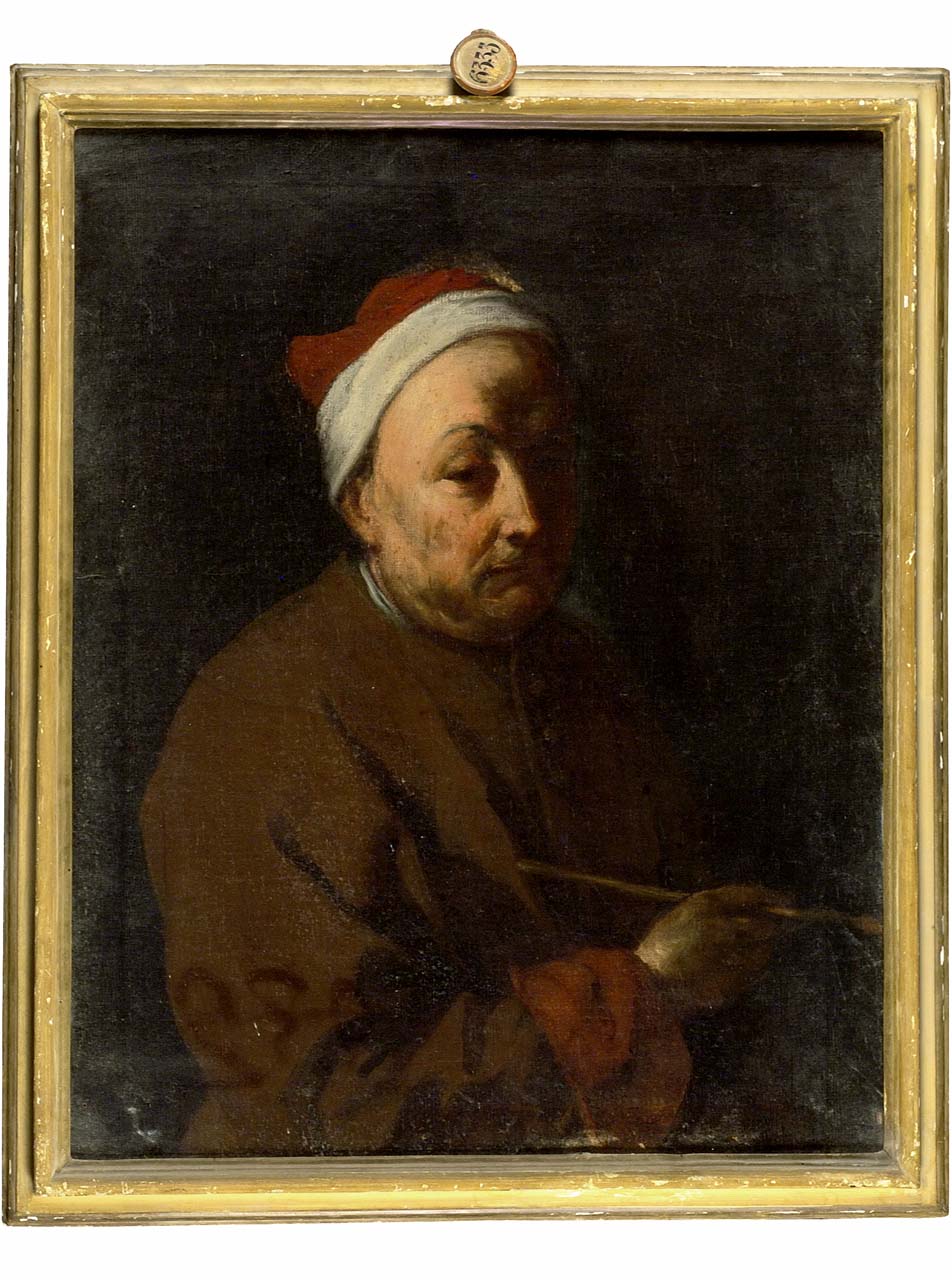 ritratto di pittore (dipinto) - ambito emiliano (sec. XVIII)