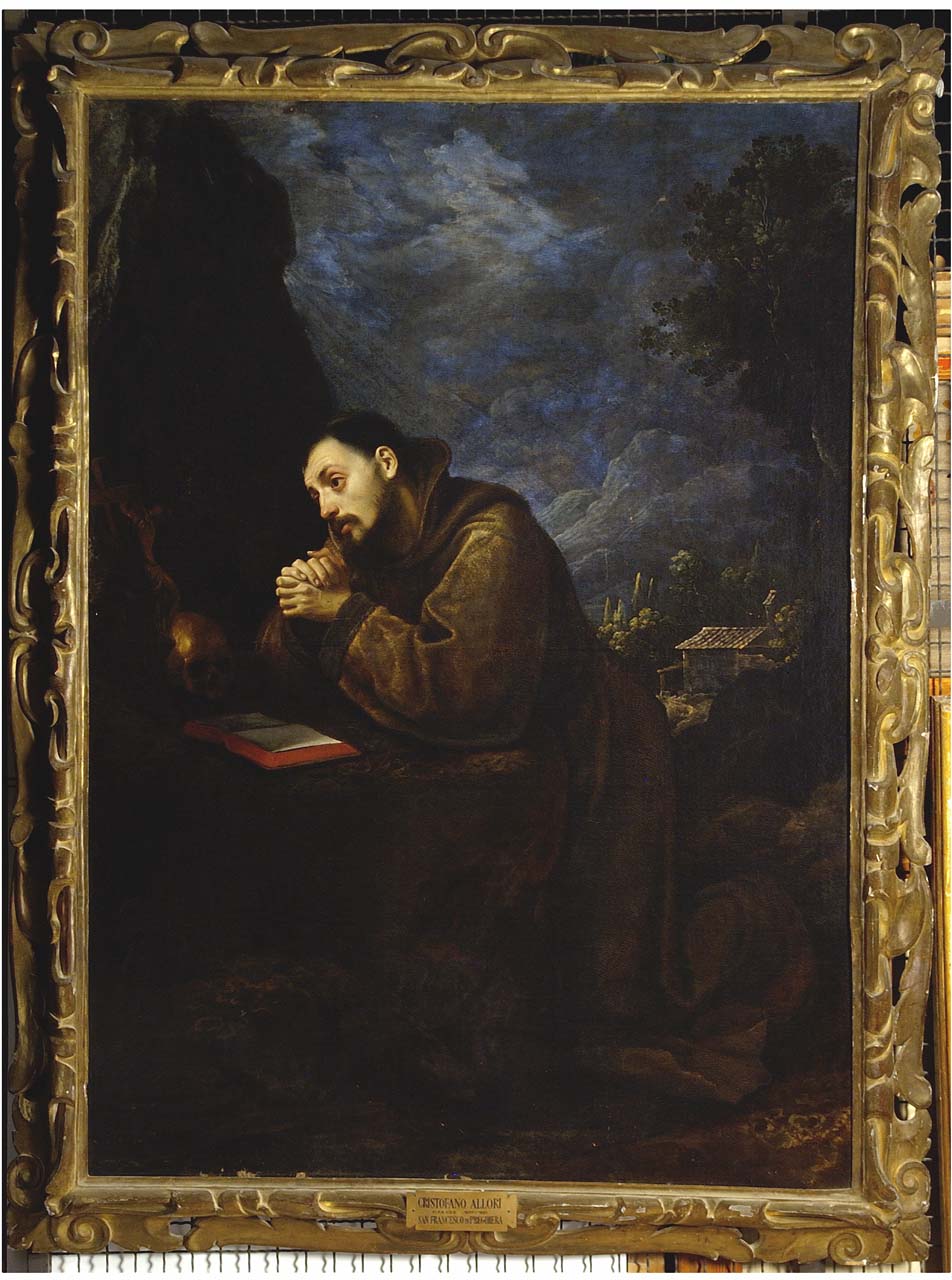 San Francesco d'Assisi in preghiera (dipinto) di Allori Cristofano (inizio sec. XVII)